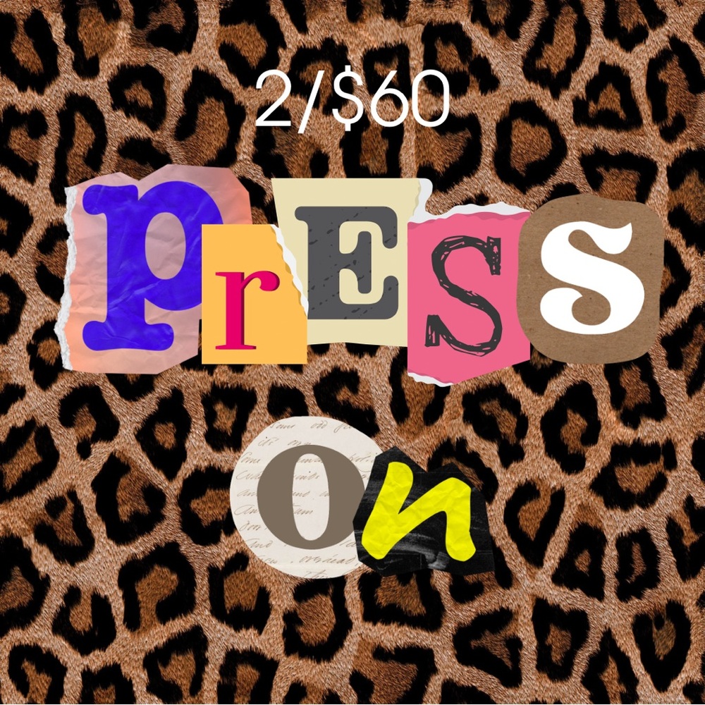 (2/$60) CUSTOM press on nails